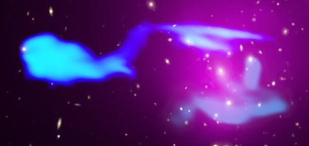 Galaxy cluster looks like the USS Enterprise News-abell-1033