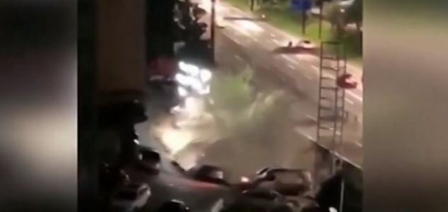 Massive sinkhole swallows up cars in China News-china-sinkhole