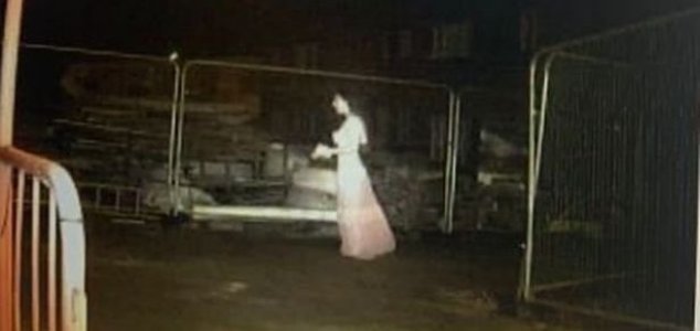 'Woman in white' appears on building site CCTV News-ghost-building-site