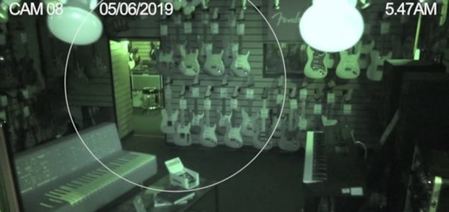 Guitar store CCTV captures ghostly activity News-guitar-shop