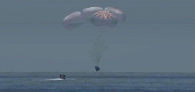 Crew Dragon successfully returns to Earth News-splashdown