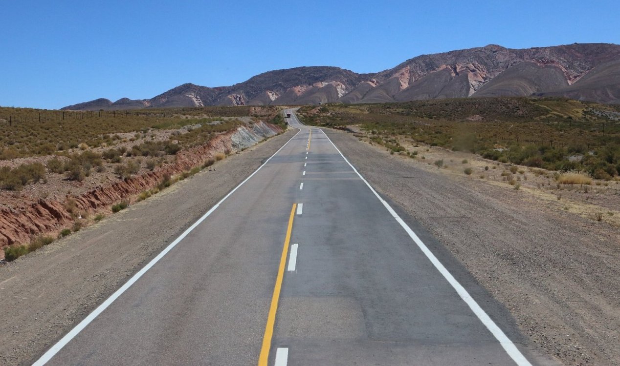 Desert road in Argentina.