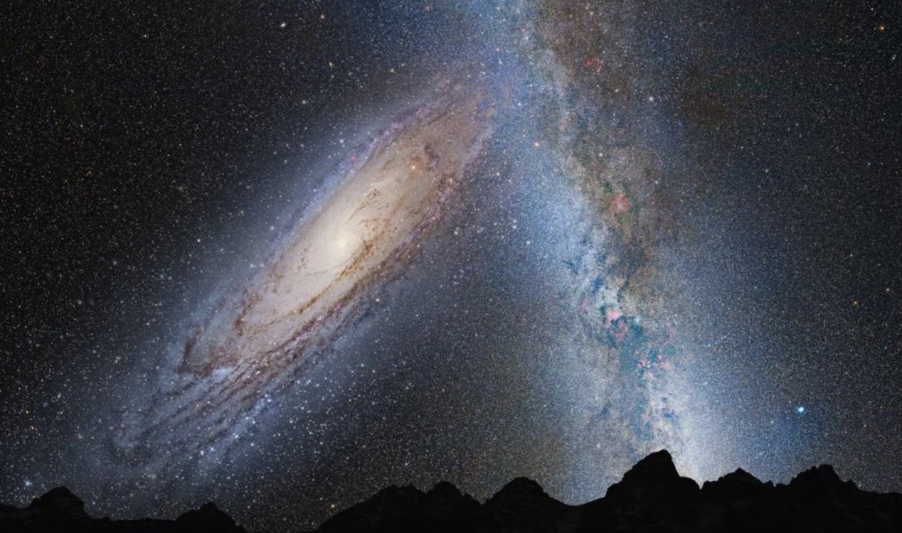Milky Way and Andromeda