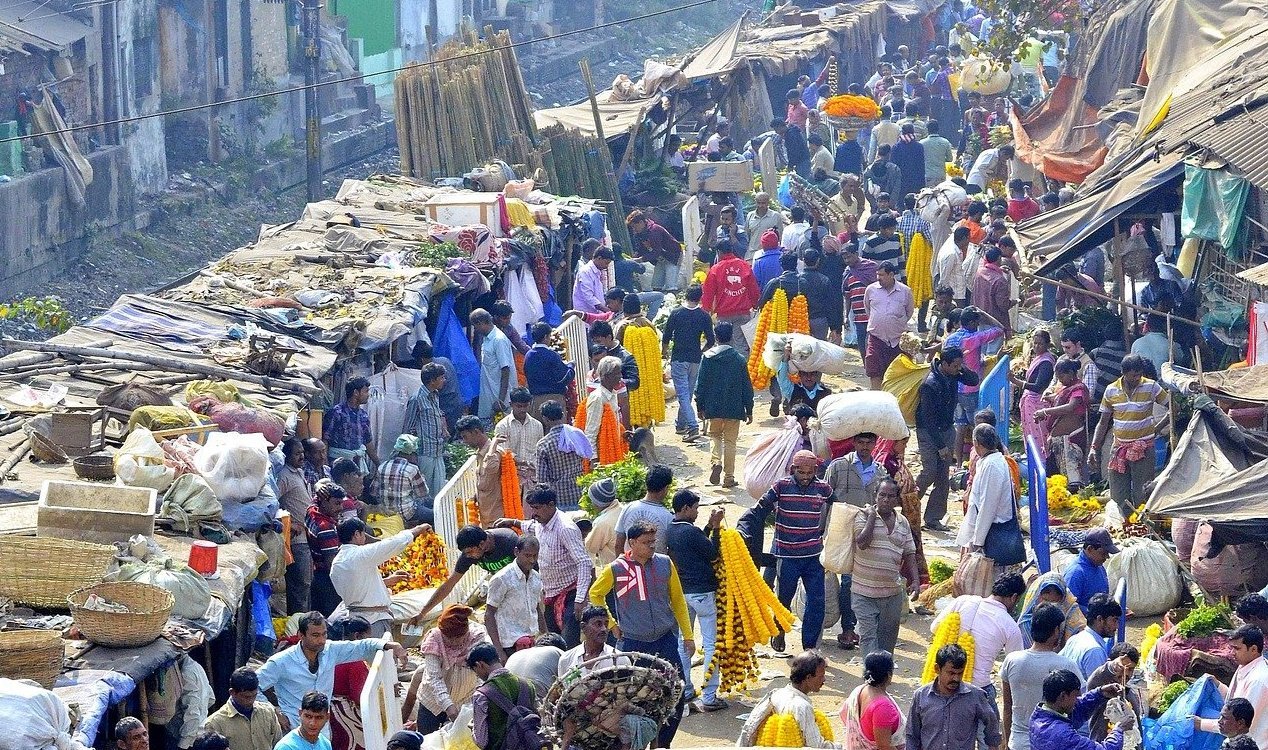 Indian marketplace.