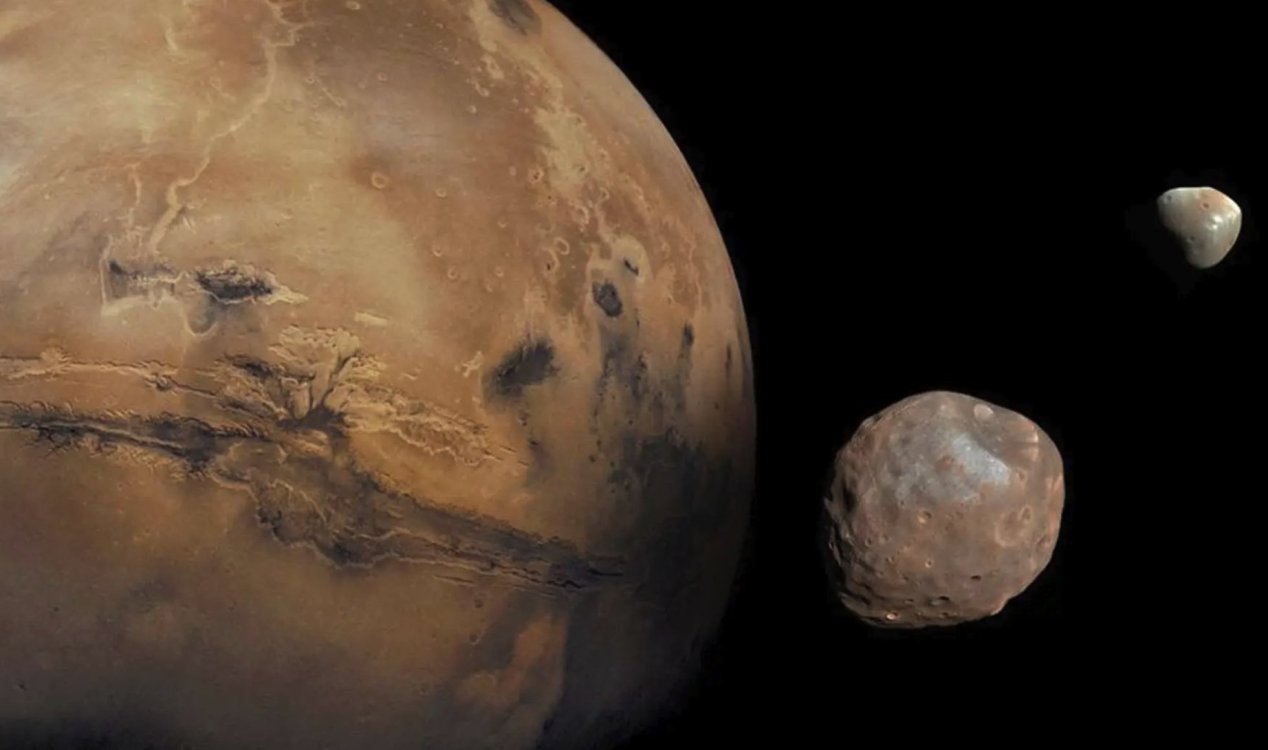 Mars, Phobos and Deimos.