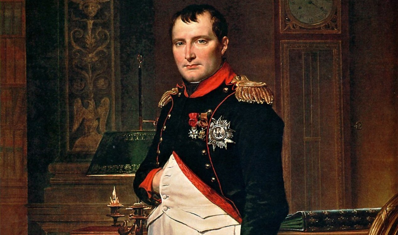 Portrait of Napoleon Bonaparte.