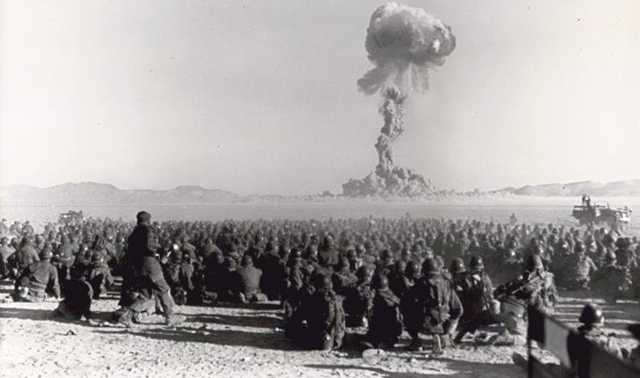 Atomic bomb test.
