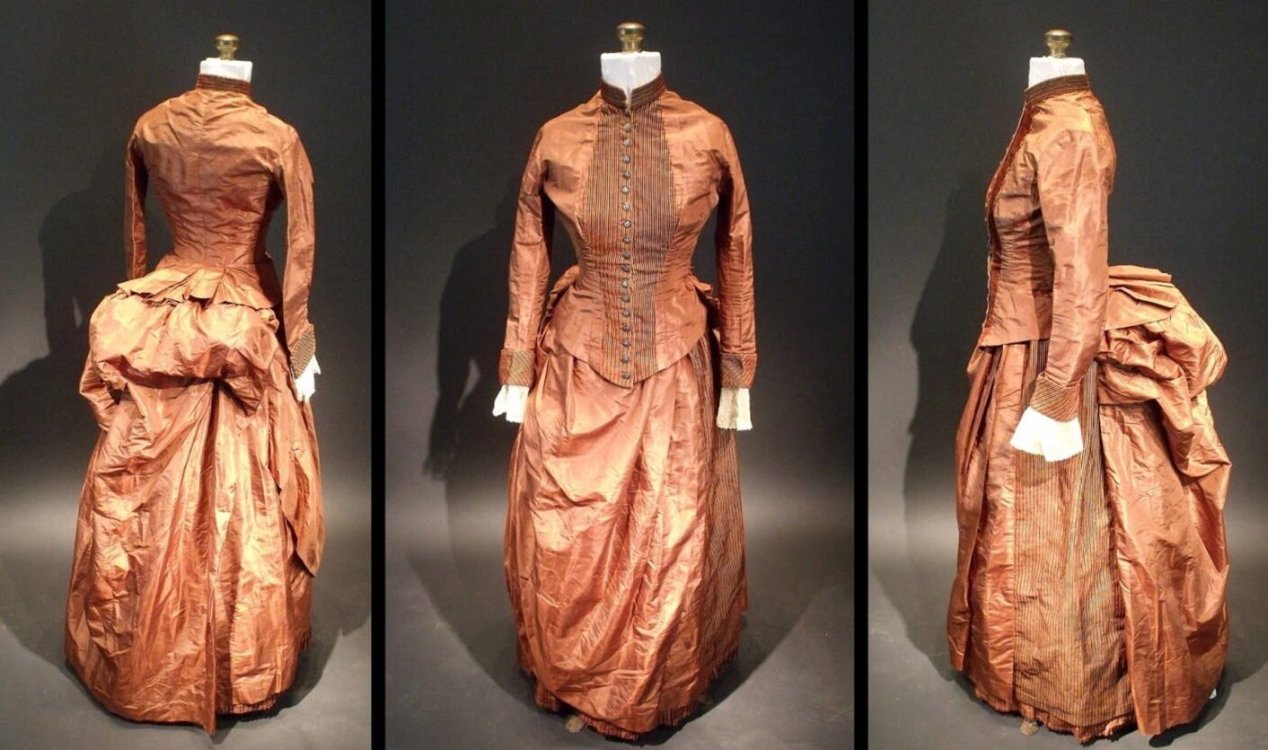 19th-Century silk dress.