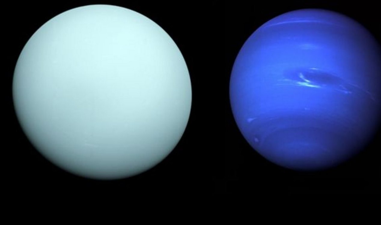 Uranus and Neptune.