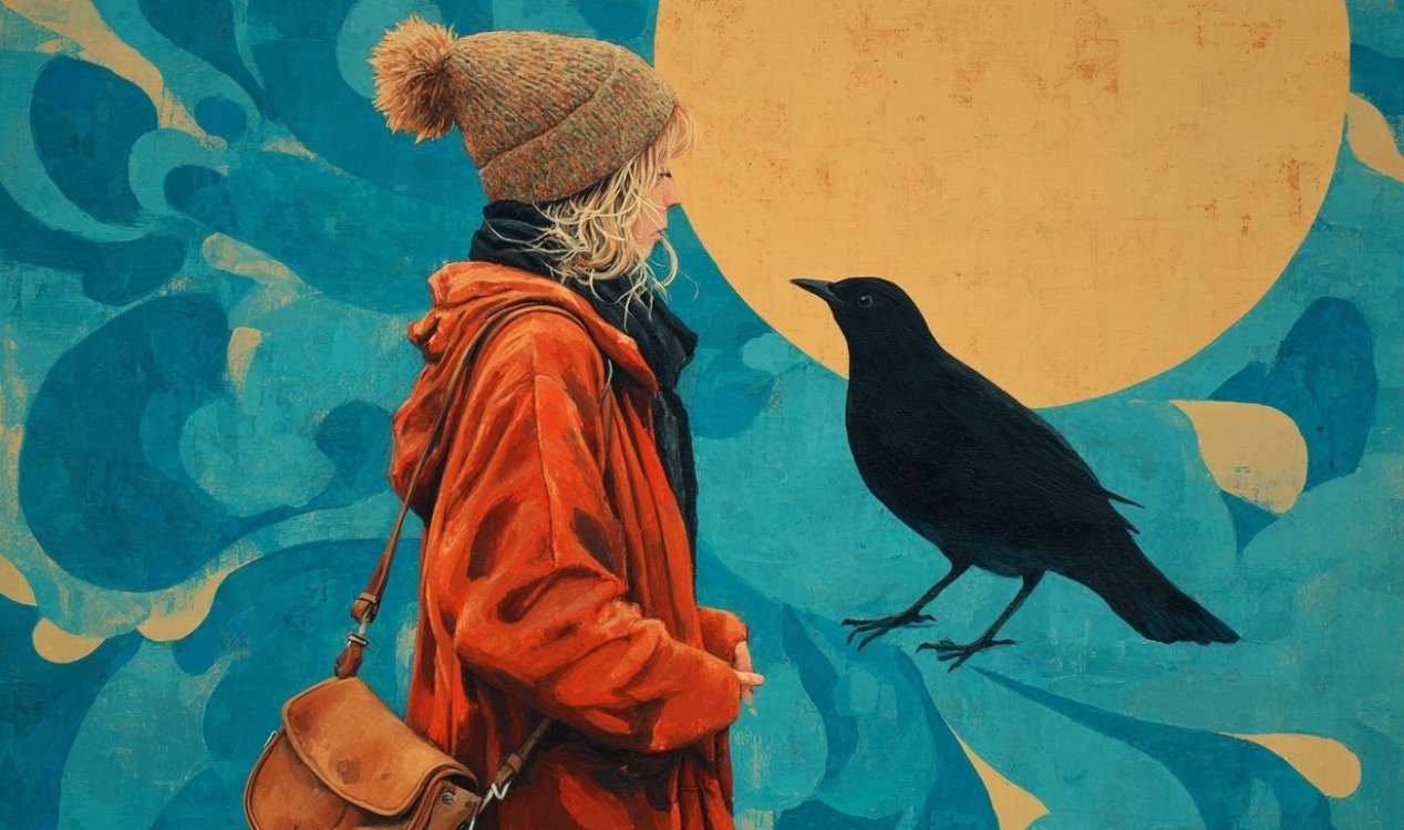 Woman and Bird