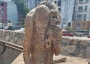Alien statue found in Mexico.