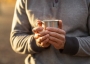 Holding hot mug