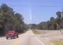 Object streaks across sky