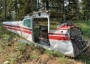 Plane wreckage in British Columbia.