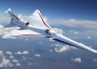 X-59 supersonic aircraft concept image.