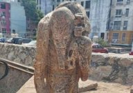 Alien statue found in Mexico.