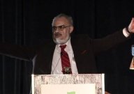 Stanton Friedman giving a talk at the University of New Brunswick.